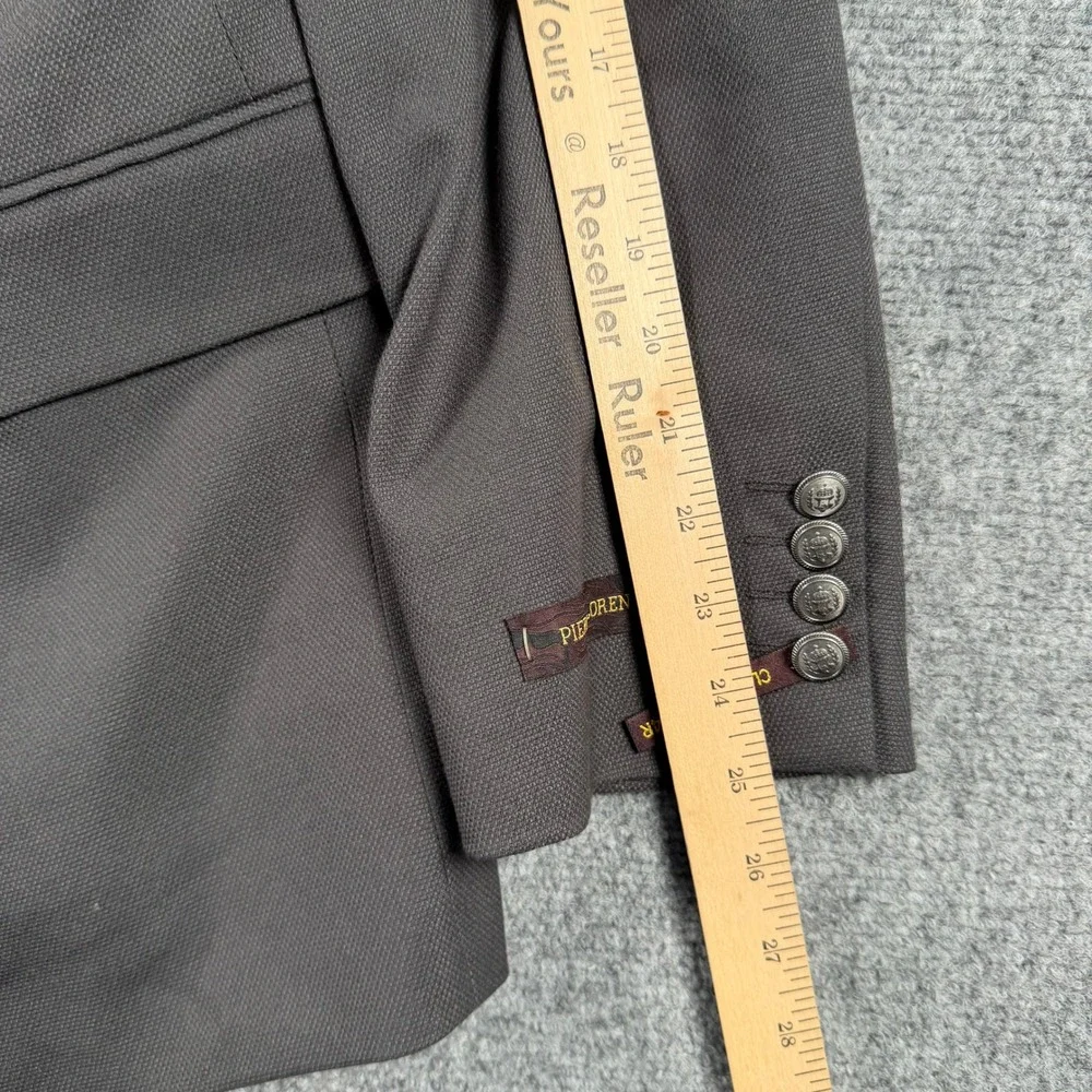 Pierre Loren Blazer Mens 44R Grey Classic Fit Two Button Sport Coat PL702406 NWT